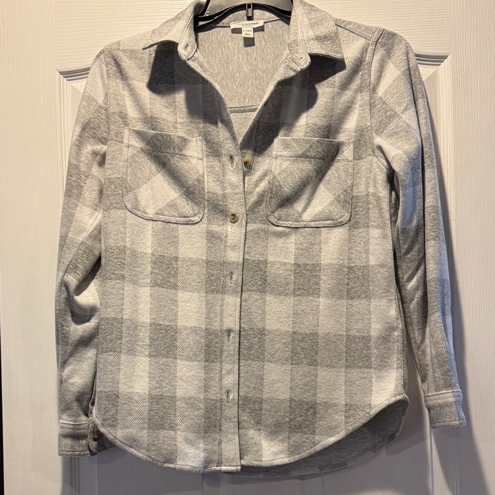 Gray Plaid Shacket